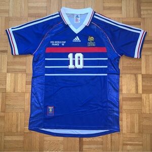 France Zidane #10 1998 World Cup Jersey